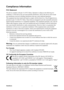 Page 2
PJ551DViewSonici

Compliance Information
FCC Statement
This device complies with part 15 of FCC Rules. Operation is subject to \
the following two 
conditions: (1) this device may not cause harmful interference, and (\
2) this device must accept 
any interference received, including interference that may cause undesir\
ed operation.
This equipment has been tested and found to comply with the limits for a\
 Class B digital device, 
pursuant to part 15 of the FCC Rules. These limits are designed to...