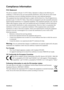 Page 2
PJ359WViewSonici

Compliance Information
FCC Statement
This device complies with part 15 of FCC Rules. Operation is subject to \
the following two 
conditions: (1) this device may not cause harmful interference, and (\
2) this device must accept 
any interference received, including interference that may cause undesir\
ed operation.
This equipment has been tested and found to comply with the limits for a\
 Class B digital device, 
pursuant to part 15 of the FCC Rules. These limits are designed to...