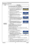 Page 55
PJ359WViewSonic50

OPTION Menu (continued)
OPTION Menu
ItemDescription
SECURITY(continued)
5.3 Turning on the MY TEXT PASSWORDThe MY TEXT PASSWORD function can prevent the MY TEXT from being overwritten.
5.3-1  
Turning on the MY TEXT PASSWORD function
(1)   Use the ▲/▼ buttons on the SECURITY menu 
to select the MY TEXT PASSWORD menu and press the ► button to display the MY TEXT PASSWORD on/off menu.
5.3-2   Setting the MY TEXT PASSWORD
(1)   Display the MY TEXT PASSWORD on/off menu 
using the...