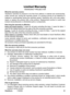 Page 41
36ViewSonic	 PJ658D

Limited Warranty
VIEWSONIC®	PROJECTOR
What the warranty covers:
V
 ewSon  c 	 warrants 	  ts 	 products 	 to 	 be 	 free 	 from 	 defects 	  n 	 mater  al 	 and 	 workmansh  p, 	
under 	 normal 	 use, 	 dur  ng 	 the 	 warranty 	 per  od. 	 If 	 a 	 product 	 proves 	 to 	 be 	 defect  ve 	  n 	
mater  al 	 or 	 workmansh  p 	 dur  ng 	 the 	 warranty 	 per  od, 	 V  ewSon  c 	 w  ll, 	 at 	 ...