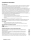 Page 2
i
ViewSonic   Pro8450w
Compliance Information
FCC Statement
This device complies with part 15 of FCC Rules. Operation is subject to the following two conditions: 
(1) this device may not cause harmful interference, and (2) this device must accept any interference 
received, including interference that may cause undesired operation.
This equipment has been tested and found to comply with the limits for a Class B digital device, 
pursuant to part 15 of the FCC Rules. These limits are designed to provide...