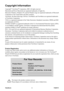 Page 4
PJD5111ViewSoniciii
Copyright Information
Copyright© ViewSonic® Corporation, 2009. All rights reserved.
Macintosh and Power Macintosh are registered trademarks of Apple Inc.
Microsoft, Windows, Windows NT, and the Windows logo are registered trademarks of Microsoft 
Corporation in the United States and other countries.
ViewSonic, the three birds logo, OnView, ViewMatch, and ViewMeter are registered trademarks 
of ViewSonic Corporation.
VESA is a registered trademark of the Video Electronics Standards...