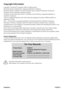 Page 5
Copyright Information
Copyright© ViewSonic® Corporation, 2009. All rights reserved.
Macintosh and Power Macintosh are registered trademarks of Apple Inc.
Microsoft, Windows, Windows NT, and the Windows logo are registered trademarks of Microsoft 
Corporation in the United States and other countries.
ViewSonic, the three birds logo, OnView, ViewMatch, and ViewMeter are registered trademarks of 
ViewSonic Corporation.
VESA is a registered trademark of the Video Electronics Standards Association. DPMS and...