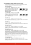 Page 3629
Fine-tuning the image quality in user modes
According to the detected signal type, there are some user-definable functions available. 
You can make adjustments to these functions based on your needs.
Adjusting Brightness
Go to the PICTURE > Brightness menu and press /.
The higher the value, the brighter the image. And the 
lower the setting, the darker the image. Adjust this 
control so the black areas of the image appear just as 
black and that detail in the dark areas is visible.
Adjusting Contrast...