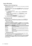 Page 46Maintenance 46
Lamp information
Getting to know the lamp hour
When the projector is in operation, the duration (in hours) of lamp usage is automatically 
calculated by the built-in timer. 
Total (equivalent) lamp hour = 2.22 x (hours used in Normal mode) + 1.67 x (hours used 
in Economic mode) + 1.54 x (hours used in SmartEco mode) + 1.00 x (hours used in 
LampSave mode).
To obtain the lamp hour information:
1. Press MENU/EXIT and then press  /  to highlight the SYSTEM SETUP: 
Advanced menu.
2. Press  to...