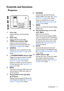 Page 11Introduction 11
Controls and functions
Projector
8. OK/MODE
Activates the selected On-Screen 
Display (OSD) menu item. See Using 
the menus on page 28 for details.
Selects an available picture setup 
mode. See Selecting a picture mode 
on page 36 for details.
9.MENU
Turns on or off the On-Screen Display 
(OSD) menu.
10. Volume/Arrow keys ( /  Left, 
/ Right)
Adjusts the sound level.
When the On-Screen Display (OSD) 
menu is activated, the #7, and #10 keys 
are used as directional arrows to select 
the...