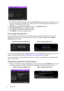 Page 2222 Operation  
3. As the window indicates, the four arrow keys ( / / /
) respectively represent 4 digits (1, 2, 3, 4). 
Use the arrow keys on the projector or remote control to set a six-digit password. The digits are 
displayed as ****** when you enter them.
4. Re-enter the same password to verify and return to the  Password window.
5. Select  Pow e r  O n  L o c k  and use  /  to set  On.
6. Enter the current password to enable the function.
7. Press  BACK to save your changes and exit.
If you forget...