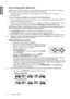 Page 3030 Using the projector  
EnglishCorrecting picture distortion
Keystoning occurs when the projector is not perpen
dicular to the screen and is where the projected 
picture displays visible as a trapezoid shape like either of the following:
•  Two parallel sides (left and right, or top and bottom) but is noticeably wider on either side.
•  No parallel sides.
To correct the picture’s shape, you can perform the following steps.
1. Adjust the projection angle. Move the projector to  be in front of the center...