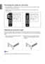 Page 3434
Fine-tuning the image size and clarity
1. Press the ZOOM + or ZOOM- button on the control panel or the remote control to adjust 
the projected imaged as you desired.
2.  Sharpen the picture by pressing FOCUS+ or FOCUS- button on the control panel or the 
remote control.
Adjusting the projection angle
There are four adjuster feet on the bottom of the projector, these can be used if it is necessary to 
change the projection angle. Screw the feet in or out as appropriate to aim and level the projection...