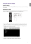 Page 3737
Using On-Screen Display
Using the Menus
The projector has an On-Screen Display (OSD) that lets you make image adjustments and change 
various settings.
Navigating the OSD
You can use the remote control or the buttons on the top of the projector to navigate and make 
changes to the OSD.  The following illustration shows the corresponding buttons.
MENUEXIT
ENTER
1
4
7
0
89
6 3
5
2
1.  To open the OSD, press the Menu button on control panel or remote control.  There are six 
folders on the menu. Press...