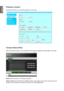 Page 7676
Projector control
Choose this function to control the projector via the web.
Crestron RoomView
Click the Crestron option in your projector’s home page to display its control page in a new tab. 
Pow e r: Press to power on or off your projector.
Source List : Switch among list of available projector input signal sources. Press the 
▲ (at top of 
screen) or  ▼ (at bottom of screen) arrow key to scroll through the list.
English  