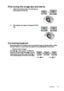 Page 33Operation 33
Fine-tuning the image size and clarity
1. Adjust the projected image to the size that you need using the ZOOM ring. 
2. Then sharpen the image by rotating the FOCUS  ring. 
Correcting keystone
Keystoning refers to the situation where the projected image is noticeably wider at either 
the top or bottom. It occurs when the proj ector is not perpendicular to the screen.
• Using the projector keypad
Press  /  on the projector to display the 
Keystone correction page. Press   to correct...