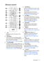 Page 13Introduction 13
Remote control
1. Info
Showing the status information of the 
projector.
2. Menu/Exit
Turns on the On-Screen Display (OSD) 
menu. Goes back to previous OSD menu, 
exits and saves menu settings.
See Using the menus on page 30 for details.
3. Left/ Right
When the On-Screen Display (OSD) menu 
is activated, the #3 and #12 keys are used 
as directional arrows to select the desired 
menu items and to make adjustments. See 
Using the menus on page 30 for details.4. Mode/Enter
Selects an...