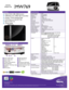 Page 1MW769
DIGITAL
PROJECTOR
Features Specifications
Projection System
Native Resolution
Brightness
Contrast Ratio
Display Color
Lens
Aspect Ratio
Throw Ratio
Image Size (Diagonal)
Zoom Ratio
Lamp Type
Lamp 
(Normal/Economic Mode)*Keystone Adjustment
Projection Offset
Resolution Support
Horizontal Frequency
Vertical Scan Rate
Compatibility
Interface
Dimensions (WxHxD)
Weight
Power Supply
Power Consumption
Audible Noise 
Languages
Picture Mode
Accessories (Standard)
Accessories (Optional)
UPC / Part #
Limited...