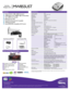 Page 1BenQ is a registered trademark of BenQ Corp.  All rights reserved. Produ\
ct names, logos, brands, and other trademarks featured or referred 
to in this material are the property of their respective trademark holde\
rs. Specifications subject to change without notice.Because it matters
BenQ America Corp.
www.BenQ.us
Features
Native WXGA (1280 x 800) Resolution
3,500 ANSI Lumens, 10,000:1 High Contrast Ratio
Up to 6000 hours lamp life
8%  Vertical  Lens Shift
PointWrite Interactive Kit Compatible
Wall...