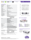 Page 2Because it matters
BenQ America Corp.  |  www.BenQ.us
BenQ is a registered trademark of BenQ Corp. All rights reserved. Product names, logos, brands, and other trademarks featured or referred
to in this material are the property of their respective trademark holders. Specifications subject to change without notice.
SPECIFICATIONS
INPUT / OUTPUT TERMINALS
HT2050  |
  Home Theater
4.8”
14.9”
Projection System DLP®  
Native Resolution
1080p (1920 x 1080)
Brightness2200 ANSI  Lumens
Contrast Ratio15000:1...