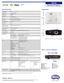 Page 2SPECIFICATIONS
13” / 331 mm
*Lamp life results will vary depending on environmental conditions and usage. Actual product’s features and specifications are subject to change without notice.
Because it matters
BenQ.us |  BenQ.ca
BenQ is a registered trademark of BenQ Corp. All rights reserved. Product names, logos, brands, and other trademarks featured or referredto in this material are the property of their respective trademark holders. Specifications subject to change without notice.
MU686
Business...