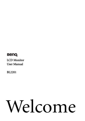 Page 1Welcome
LCD Monitor
User Manual
BL2201
 
