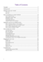 Page 44   
Table of Contents
Copyright ......................................................................................................................................2
Getting started  .............................................................................................................................5
Getting to know your monitor ................................................................................................7
Front view...