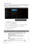 Page 4848  Navigating the main menu  
Ergonomics menu
Available menu options may vary depending on the input sources, functions and settings. Menu 
options that are not available will become grayed out. And keys that are not available will be 
disabled and the corresponding OSD icons will disappear.
1.  Select   (
Menu) from the hot key menu.
2.  Use   or   to select 
Ergonomics.
3.  Select   to go to a sub menu, and then use   or   to select a menu item.
4.  Use   or   to make adjustments, or use   to make...