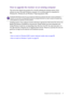 Page 27  27   Getting the most from your BenQ monitor
How to upgrade the monitor on an existing computer
This instruction details the procedure for manually updating the existing monitor driver 
software on your Microsoft Windows computer. It is currently tested as compatible for 
Windows 8.1, Windows 8, and Windows 7 Operating System (OS). 
Installing monitor driver software involves selecting an appropriate information file (.inf) on the 
BenQ LCD Monitor CD-ROM for the particular model monitor you have...