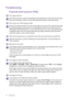 Page 3030 Troubleshooting  
Troubleshooting
Frequently asked questions (FAQ)
The image is blurred:
Read the instructions on the link Adjusting the Screen Resolution on the CD, and then select 
the correct resolution, refresh rate and make adjustments based on these instructions.
How do you use a VGA extension cable?
Remove the extension cable for the test. Is the image now in focus? If not, optimize the image 
by working through the instructions in the Adjusting the refresh rate section on the link 
Adjusting...