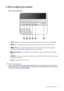 Page 19  19   How to adjust your monitor
6. How to adjust your monitor
The control panel
1.AUTO: Adjusts vertical position, phase, horizontal position and pixel clock automatically.
2.
MENU key: Activates OSD main menu and return to the previous menu or exit OSD.
3. /
Custom key: For Left/Decrease adjustment. The key is the hot key for designated 
functions. See Custom Key on page 32 for more information.
4. /
Display Mode key: For Right/Increase adjustment. The key is the hot key for Display 
Mode. 
5.
ENTER...