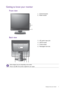 Page 7  7   Getting to know your monitor
Getting to know your monitor
Front view
Back view
1.  Control buttons
2.  Power button
1
2
3.  AC power input jack
4.  DVI-D socket
5.  D-Sub socket
6.  Kensington lock slot
• Above diagram may vary depending on the model.
• Picture may differ from product supplied for your region.
4 356
 