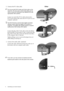 Page 88  Assembling your monitor hardware  
2. Connect the PC video cable.
Do not use both DVI-D cable and D-Sub cable on the 
same PC. The only case in which both cables can be 
used is if they are connected to two different PCs with 
appropriate video systems. 
Connect one end of the DVI-D cable to the monitor 
DVI-D jack and the other end to the DVI-D port on your 
computer. (optional)
The DVI-D format is used for direct digital connection 
between source video and digital LCD monitors or 
projectors. The...