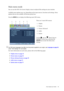 Page 25  25   How to adjust your monitor
Main menu mode
You can use the OSD (On Screen Display) menu to adjust all the settings on your monitor. 
Available menu options may vary depending on the input sources, functions and settings. Menu 
options that are not available will become grayed out.
Press the 
MENU key to display the following main OSD menu. 
The OSD menu languages may differ from the product supplied to your region, see Language on page 36 
under “OSD Settings” for more details. 
For more...