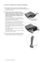 Page 66  How to install your monitor hardware  
3. How to install your monitor hardware
If the computer is turned on you must turn it off before continuing. 
Do not plug-in or turn-on the power to the monitor until instructed to do so. 
1. Attach the monitor base.
Please be careful to prevent damage to the monitor. 
Placing the screen surface on an object like a stapler or a 
mouse will crack the glass or damage the LCD substrate 
voiding your warranty. Sliding or scraping the monitor 
around on your desk will...