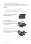 Page 1010  How to assemble your monitor hardware  
How to use the monitor wall mounting kit 
The back of your LCD monitor has a VESA standard mount with 100mm pattern, allowing the 
installation of a wall mount bracket. Before starting to install a monitor wall mounting kit, please 
read the precautions carefully.
Precautions:
•Install your monitor and monitor mounting kit on a wall with flat surface.
•Ensure that the wall material is stable to support the weight of the monitor.
•Turn off the monitor and the...