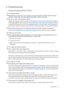 Page 33  33   Troubleshooting
9. Troubleshooting
Frequently asked questions (FAQ)
The image is blurred:
Read the 
How to adjust the screen resolution on page 20 section, and then select the correct 
resolution, refresh rate and make adjustments based on these instructions.
How do you use a VGA extension cable?
Remove the extension cable for the test. Is the image now in focus? If not, optimize the image by 
working through the instructions in the 
How to adjust the screen refresh rate on page 21 section It 
is...