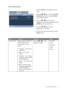 Page 27  27   How to adjust your monitor
Picture Advanced menu
1. Press the MENU key to display the main 
menu.
2. Press the 
W or X keys to select PICTURE 
ADVANCED and then press the ENTER 
key to enter the menu.
3. Press the 
W or X keys to move the 
highlight to a menu item and then press the 
ENTER key to select that item.
4. Press the 
W or X keys to make 
adjustments or selections.
5. To return to the previous menu, press the 
MENU button.
ItemFunctionOperationRange
Picture Mode Selects a picture mode...