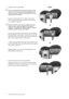 Page 88  How to assemble your monitor hardware  
2. Connect the PC video cable.
Do not use both DVI-D cable and D-Sub cable on the 
same PC. The only case in which both cables can be 
used is if they are connected to two different PCs with 
appropriate video systems. 
Connect one end of the DVI-D cable to the monitor 
DVI-D socket and the other end to the DVI-D port on 
your computer. (optional)
The DVI-D format is used for direct digital connection 
between source video and digital LCD monitors or...