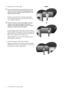 Page 88  How to assemble your monitor hardware  
2. Connect the PC video cable.
Do not use both DVI-D cable and D-Sub cable on the 
same PC. The only case in which both cables can be 
used is if they are connected to two different PCs with 
appropriate video systems. 
Connect one end of the DVI-D cable to the monitor 
DVI-D socket and the other end to the DVI-D port on 
your computer. (optional)
The DVI-D format is used for direct digital connection 
between source video and digital LCD monitors or...