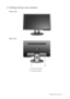 Page 5  5   Getting to know your monitor
2. Getting to know your monitor
Front view
Back view
1. AC power input jack
2. D-Sub input socket
 