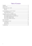 Page 44   
Table of Contents
Copyright ......................................................................................................................................2
Getting started  .............................................................................................................................5
Getting to know your monitor ................................................................................................7
Front view...