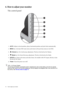 Page 1818  How to adjust your monitor  
6. How to adjust your monitor
The control panel
1.AUTO: Adjusts vertical position, phase, horizontal position and pixel clock automatically.
2.
MENU key: Activates OSD main menu and return to the previous menu or exit OSD.
3. /
Vo l u m e  key: For Up/Increase adjustment. The key is the hot key for Volume.
4. /
Mode key: For Down/Decrease adjustment. The key is the hot key for Mode. 
5.
ENTER key: Enters sub menus and select items. For models with DVI inputs, this key is...