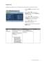 Page 21  21   How to adjust your monitor
Display menu
Available menu options may vary depending on the input sources, functions and settings.
1. Press the 
MENU key to display the main 
menu.
2. Press the   or   keys to select 
DISPLAY and then press the ENTER key 
to enter the menu.
3. Press the   or   keys to move the 
highlight to a menu item and then press 
the 
ENTER key to select that item.
4. Press the   or   keys to make 
adjustments or selections.
5. To return to the previous menu, press the 
MENU...