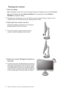 Page 4242 Appendix: Assembling your monitor with a height adjustment stand (HAS)  
Rotating the monitor
1. Pivot the display.
Before rotating the monitor with a portrait viewing orientation, the display has to be rotated 90 degrees.
Right-click the desktop and select Screen resolution from the popup menu. Select Portrait in 
Orientation, and apply the setting.
 Depending on the operating system on your PC, different procedures should be followed to adjust the screen 
orientation. Refer to the help document of...