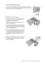 Page 41  41   Appendix: Assembling your monitor with a height adjustment stand (HAS)
How to detach the base
To move the monitor properly, you should extend the monitor to its maximum 
height, then place one hand on the upper part of the monitor stand and the other 
hand on the lower part of the stand as illustrated.
1. Prepare the monitor and area.
Turn off the monitor and the power before unplugging 
the power cable. Turn off the computer before 
unplugging the monitor signal cable.
Gently lift the display up...