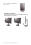 Page 4444  Anhang: Zusammenbau des Monitors mit einem Höhenanpassungsständer (HAS)  
Einstellung des Ansichtwinkels
Sie können den Bildschirm des Monitors um -5° bis +15° neigen, um 90° (nach links und rechts) 
drehen und auf eine Höhe von 110 mm einstellen. 
4. Stellen Sie den Monitor auf den gewünschten 
Ansichtwinkel ein.
-5-5O O ~ +15~ +15O-5O ~ +15O
-45-45O O ~ +45~ +45O-45O ~ +45O
11 0  m m
 