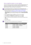 Page 1616  Getting the most from your BenQ monitor  
How to install the monitor on a new computer
This instruction details the procedure for selecting and installing the BenQ LCD Monitor driver 
software on a new computer which has never had a monitor driver installed before. This 
instruction is only suitable for a computer which has never been used before, and for which the 
BenQ LCD Monitor is the first ever monitor to be connected to it.
1.  Follow the instructions in Getting the most from your BenQ monitor...