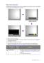 Page 31  31   How to adjust your monitor
Basic menu operation
All OSD (On Screen Display) menus can be accessed by the control keys. You can use the OSD 
menu to adjust all the settings on your monitor.
1.  Press any of the control keys.
2.  The hot key menu is displayed. The left four controls are custom keys and are designated 
for particular functions.
3.  Select 
Menu to access the main menu.
4.  In the main menu, follow the icons next to the control keys to make adjustments or 
selection. See Navigating...