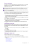 Page 33  33   How to adjust your monitor
Picture optimization
The easiest way to obtain an optimal display from an analog (D-Sub) input is to use the Auto 
Adjustment
 function. Go to Display and Auto Adjustment to optimize the currently 
displayed image to the screen.
If you wish, you can always adjust the screen geometric settings manually using geometry menu 
items. To assist you in this endeavour, BenQ has provided a screen test image utility which you 
can use to check for screen color, grayscale and line...