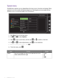 Page 3232  Navigating the main menu  
System menu
Available menu options may vary depending on the input sources, functions and settings. Menu 
options that are not available will become grayed out. And keys that are not available will be 
disabled and the corresponding OSD icons will disappear.
1.  Select 
Menu from the hot key menu.
2.  Use   or   to select 
System.
3.  Select   to go to a sub menu, and then use   or   to select a menu item.
4.  Use   or   to make adjustments, or use   to make selection.
5....