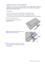 Page 13  13   How to assemble your monitor hardware
Using the monitor wall mounting kit
The back of your LCD monitor has a VESA standard mount with 100mm pattern, allowing the 
installation of a wall mount bracket. Before starting to install a monitor wall mounting kit, 
please read the precautions carefully.
Precautions
• Install your monitor and monitor mounting kit on a wall with flat surface.
• Ensure that the wall material is stable to support the weight of the monitor.
• Turn off the monitor and the power...