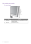 Page 2626  How to adjust your monitor  
How to adjust your monitor
The control panel
No.NameDescription
1.   Control keys Accesses the functions or menu items displayed on the screen, 
right next to each key.
2.   Power key Turns the power on or off.
1
2
 