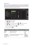 Page 3838  Navigating the main menu  
Audio menu
Available menu options may vary depending on the input sources, functions and settings. Menu 
options that are not available will become grayed out. And keys that are not available will be 
disabled and the corresponding OSD icons will disappear. For models without certain functions, 
their settings and related items will not appear on the menu.
1.  Select 
Menu from the hot key menu.
2.  Use   or   to select 
Audio.
3.  Select   to go to a sub menu, and then use...